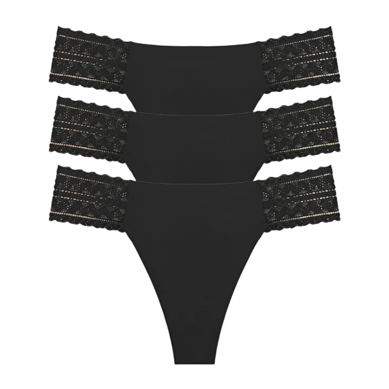 Nanette Seamless 3-Pack Lace Thong Set