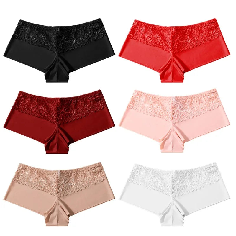 Bellecôte Seamless Lace Trim Boyshorts 6-PACK