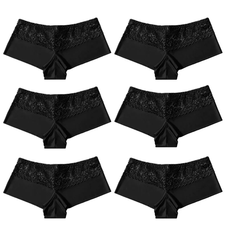 Bellecôte Seamless Lace Trim Boyshorts 6-PACK